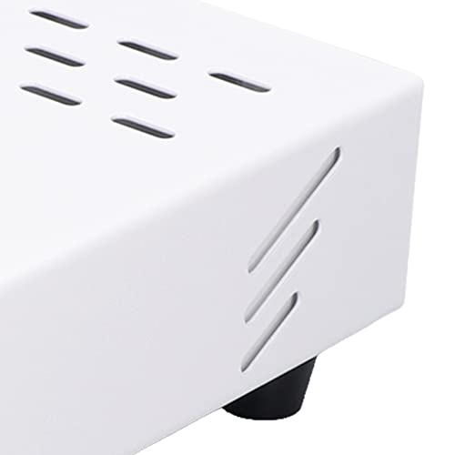 Koffiebeker Tray Roestvrij staal Rubber Koffiebloem Whisk Box, Resterend Poeder Emmer Tray, Verdikte Espresso Set Houder voor thuis, Cafe, Winkel, 7.1 x 11 x 2 Inch (Wit)