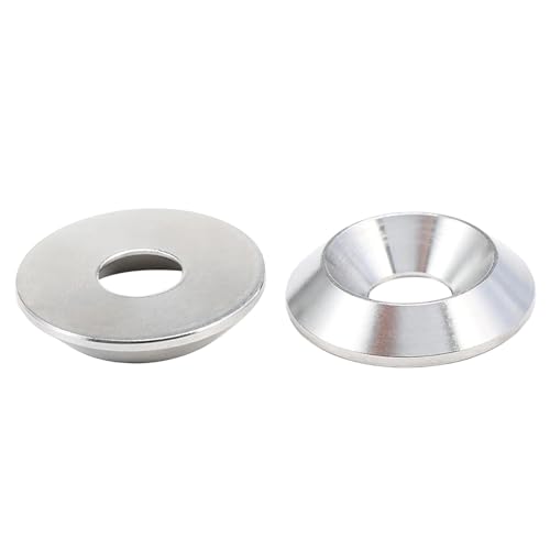 Verpakking van 5 ringen Roestvrij stalen ringen M10 x 30 mm verzonken schijven Decoratieve schijven voor verzonken schroeven 4