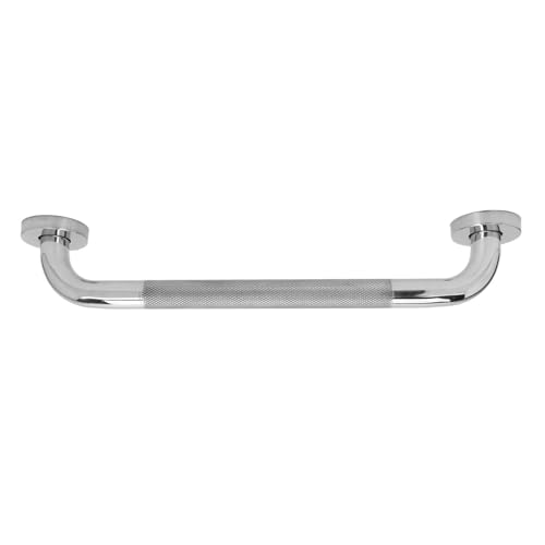 Douchegripper, Roestvrij stalen badkamer handvat, douche handvat, badhandvat, veiligheidsbeugel voor douchestoel, Grab Rods senior, Ouderen, Handicap (Zilver)