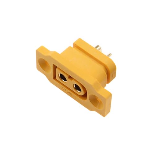 Sea 4pcs XT60BE-F High Current Inbouwconnector met rubber dop, Schroeven voor Lipo Batterij XT60 Connector, Rubber dop, Gold Connector, Stof, Water beschermd 5