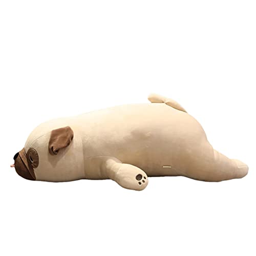 Pug pluche speelgoed, 50 cm, Lying Dog, pluche speelgoed, dier Kussen, schattig dier pop, Fluffy knuffel, cartoon pug Kussen, gevulde pluche gevulde speelgoed, knuffelspeelgoed, cadeau