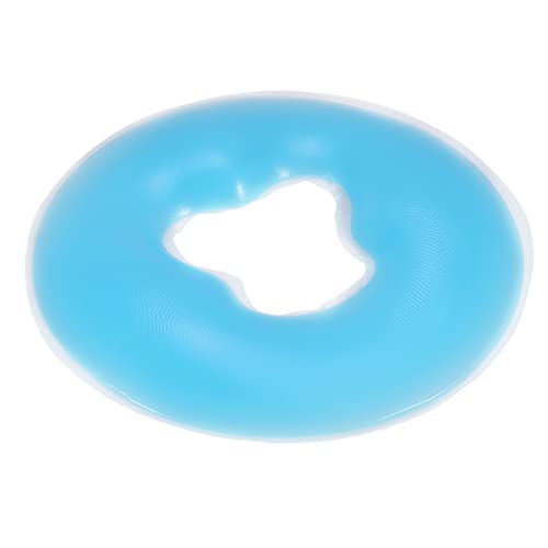 Massage Bed Gezicht Kussen Gezicht Kussen Headrest Zachte Siliconen SPA Massagekussen (blauw) 5