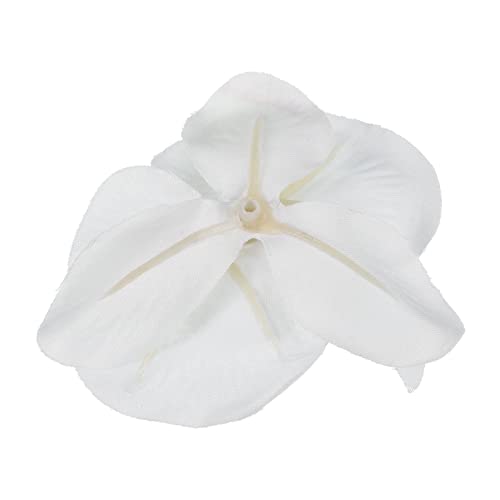 Kunstmatige Orchidee Bloemenkoppen, 2,7 inch, 2,7 inch, Zijde Phalaenopsis, Valse Vlinder, Orchidee, voor bruiloft, Boeket, Decoratie, DIY, Pure White 5