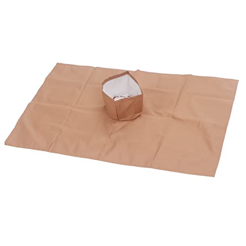 Massage Tafelblad met gezichtsgat voor Universal Beauty Bed Bank Cover ademend zacht voor spa schoonheid en gezicht Parlor(Light Tanned) 5