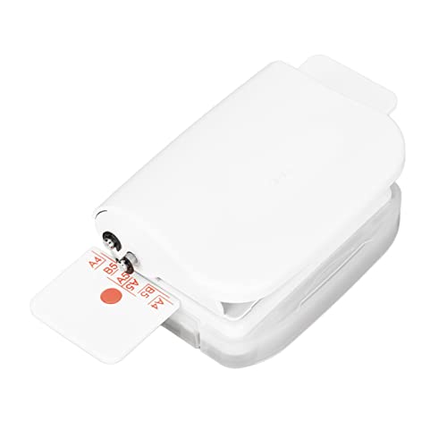 Handmatige Binding Machines, 6 gaten Professionele Mini Binding Machines, Metalen snijkop, 0.24 Inch Diameter, Quick Positioning voor Papier (Wit) 5