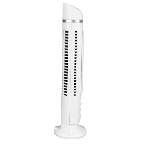 Bladless Tower Fan 90 Degree Oscillation Stille koeling voor thuis kantoor ABS materiaal wit (WHITE) 4