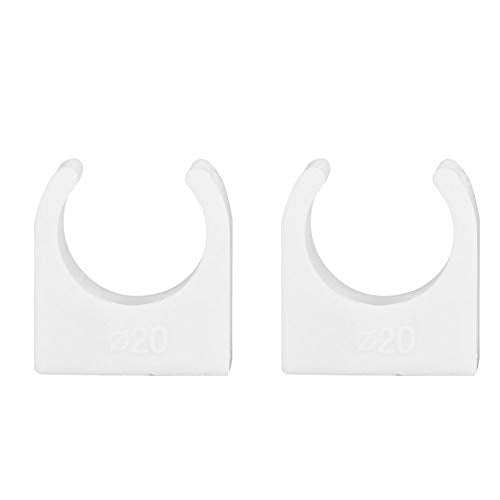 Plasric Tube Clamp, 20st 16/20/25/32mm PPR U Vorm buis bevestigingshouder met schroeven (16mm), buisklemmen (20mm+ schroef 20st) 4
