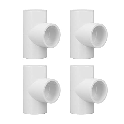 PVC Pipe Connectors, Pijp Schroef Connector, 12 Pieces, White, Three-Way Pipe Schroef Connection 20mm, 25mm, 32mm, Caps, Fittings voor Installatie Waterpijp en Waterdistributie, 12 Pieces, Standaard