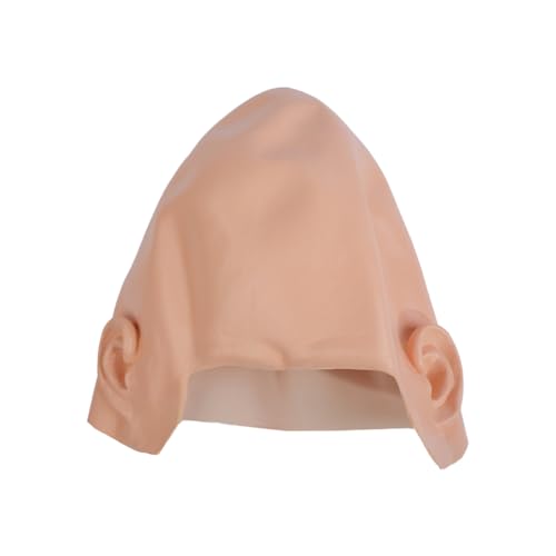 Pointed Alien Coneheads Cosplay Mask, Headpiece Halloween Cosplay Props Mask, Bald Head Wig Cap, Horror Headpiece voor Halloween Carnaval Costume Party Prop 4