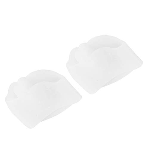 Toe Scheidingsteken, 1 Paar Toe Guards, Pijnverlichting, Hallux Valgus Corrector, Verlossing van Vermoeide Voeten (Wit) 4