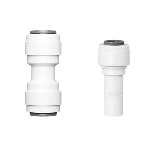 2 stuks RO Water Filter Montage, 3/8" RO water rechte buis montage en 3/8" Hard invoegen naar 1/4" snelle verbinding, voor omgekeerde osmose