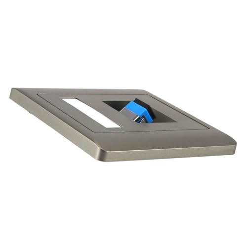 Grijze 86-type schuine SC glasvezel wandplaat met één armen, hoogwaardige netwerkaccessoire voor binnen- en buitenland 5