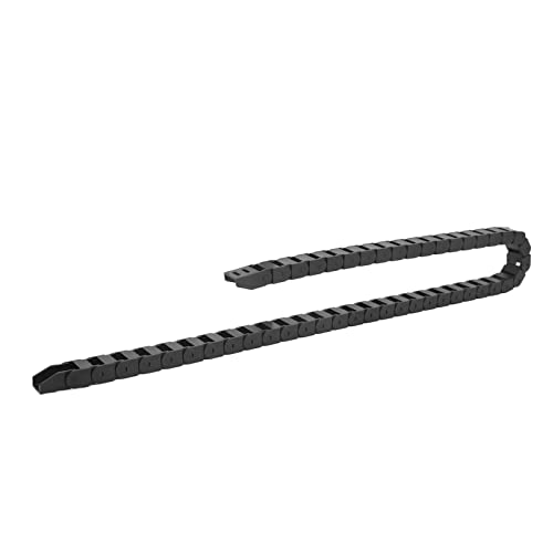10 X 15mm drager Sleepketting zwart plastic Kabel Wire Wear Resistant Carrier Kabel Sleepketting met Terminal Connectors voor CNC Machines 1M Lengte