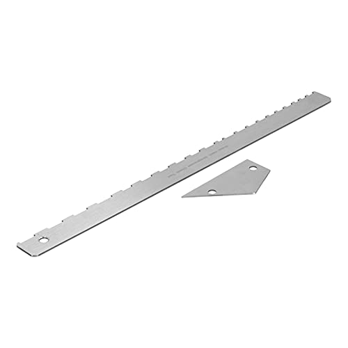 Guitar Neck Ruler Set Nauwkeurige meting Notched Leveling Luthiers Tool voor elektrische akoestische gitaarbass 3