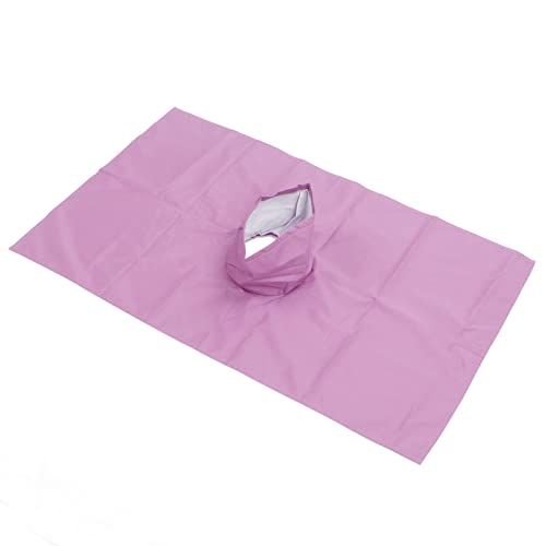 Massage Tafelblad met gezichtsgat voor Universal Beauty Bed Couch Cover ademend zacht voor Spa Beauty en gezicht Parlor(Paars)