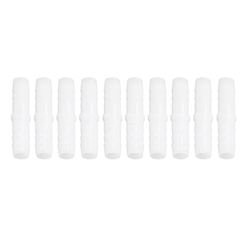 Kunststof slang Connector Past Schlauchverbinder 10mm PE 10st Plastic slang Connector Fitting Straight Equal Barbed Wire Splicer Mender Jointion Adapter Schlauchverbinder 5mm Gerade