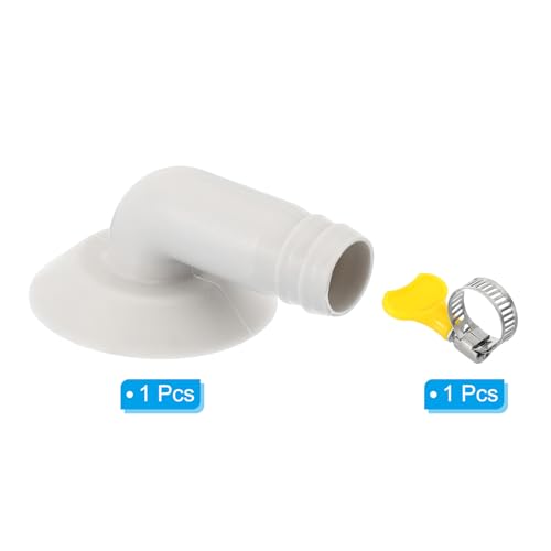18mm Airconditioning Drain slang Connector, 1st Universele Drain Connector met Clamp Ring voor Mini Split Window AC Unit Faucet, White Style 7 3