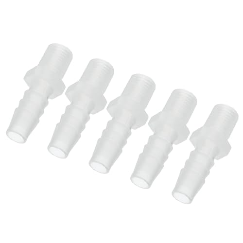 3/8" Barb x 1/4" G Male Connector, 5st Plastic slang passen industriële slang Barb aan Pijp Fitting Aansluiten voor water vloeibare lucht brandstof