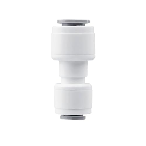 1 Stuks RO Waterconnector, 1/4" tot 5/16" RO Water Straight Pipe Fitting Connection Adapter voor Osmose, Adapter Fitting Connector