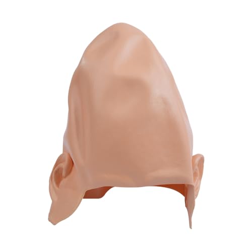 Pointed Alien Coneheads Cosplay Mask, Headpiece Halloween Cosplay Props Mask, Bald Head Wig Cap, Horror Headpiece voor Halloween Carnaval Costume Party Prop