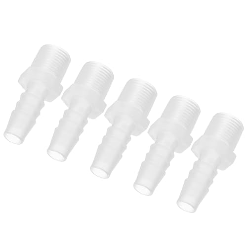 3/8" Barb x 3/8" G Male Connector, 5st Plastic slang passen industriële slang Barb om Pijp Fitting Aansluiten voor water vloeibare lucht brandstof
