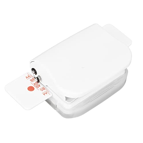 Handmatige Binding Machines, 6 gaten Professionele Mini Binding Machines, Metalen snijkop, 0.24 Inch Diameter, Quick Positioning voor Papier (Wit)