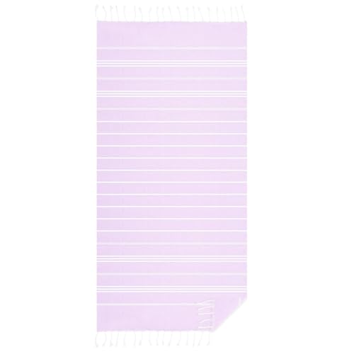 Extra grote lichtgewicht strandhanddoek, Extra grote dun zand gratis handdoeken, Geschikt voor reizen, Zwemmen, Zwembad, Camping, voor volwassenen, Vrouwen, Mannen, licht violet, Eén maat