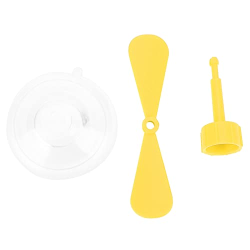 Bike Helm Propeller, Decoratieve Helm Zuigbeker Rubber en Plastic Motorhelm Propeller Rubber & Plastic(Geel) 5