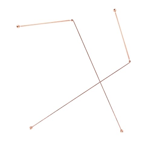 Koper Dowsing Rods, Pack van 2, 99,9% Koper voor jachtgereedschap, Divination of Water Sources, Treasures, Begraven voorwerpen, enz. Dowsing Rods met doos 3