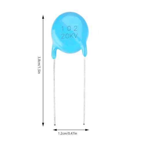 20st 20KV Keramische condensator, 1nF 0,001uF 1000pF 102 Hoge spanning Keramische condensatorkit, voor elektronische nauwkeurige instrumenten 3
