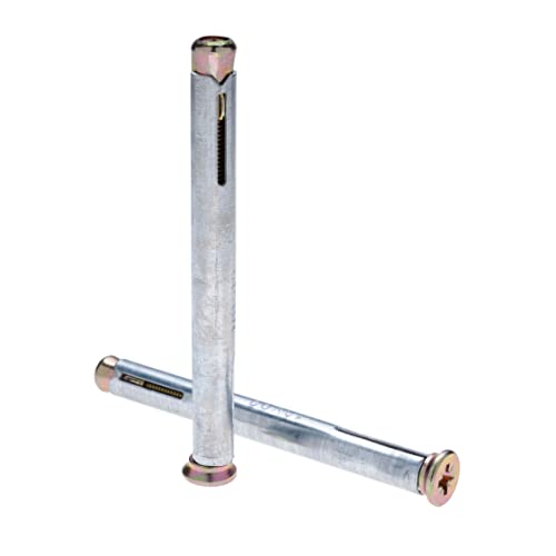 10mm x 112mm metalen frameanker, betonnen ankerplug bevestiging Pozi Schroef met metalen uitbreiding Wandplug voor installatie van metalen, kunststof, houten ramen en deuren (10 st.) 3