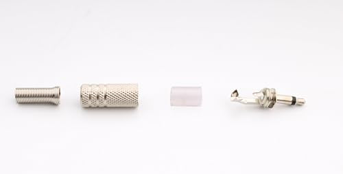 15st TS Mono Plug 3,5mm Solderen DIY Audiokabel Plug Vervanging Hoofdtelefoon Hoofdtelefoon Plug Zilver 4