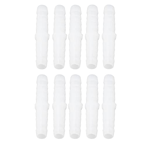 Verpakking van 10 kunststof slang buizen, rechte, dezelfde Barb Splitter, Mender Joint Adapter, Pump slang Connector, Siliconen slang, Farmaceutische (6-6mm rechte 5