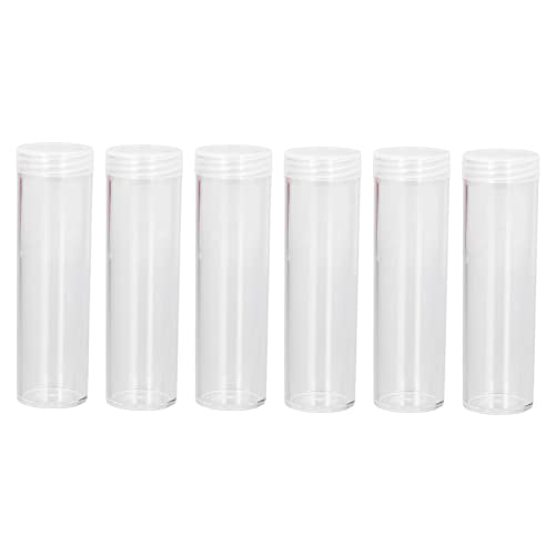 Plastic Coin Tubes Ronde Duidelijke Verpakking van 10 Multi-Purpose Gemakkelijk laden met spons voor 25 mm Munten