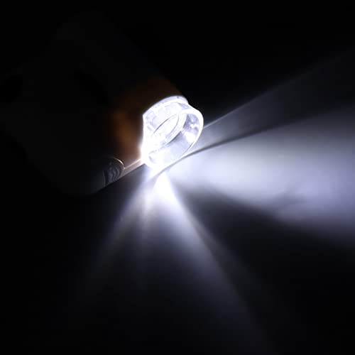 Minimicroscoop 55X Vergroting Pocket Size Microscoop Mini Coin Microscope Pocket Maat HD Acryl Optische lens Vergrootglas met LED-licht 4