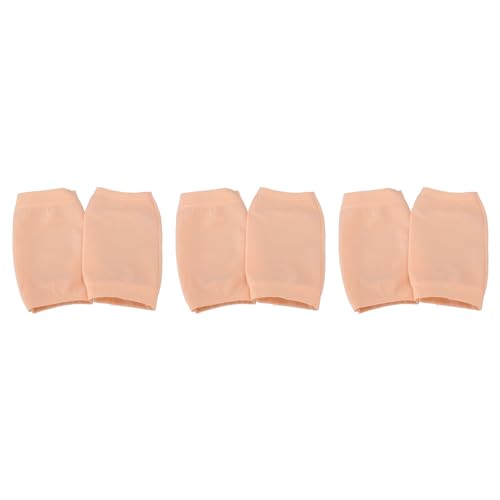 3 Pairs Gel Heel Sokken, Open Toe Gel Sokken, Heel Reparatie Sokken, Hydrating Heel Sokken voor Gebarsten hakken (Flesh Pink) 3
