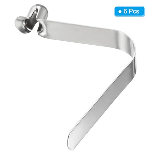10 x 8 mm kanopeddelclip, 6 stuks verenclips voor V-vormige stalen tentstokken met enkele drukknop voor het sluiten van buizen en tentstokken voor kamperen 3