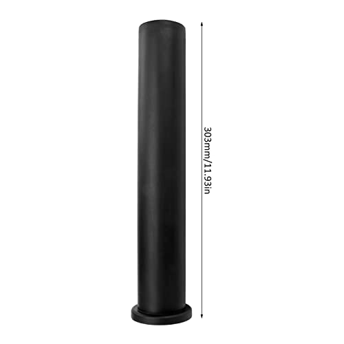 Black Barbell Adapter Sleeve, Barbell Adapter Sleeve Non-slip 50mm PP Shake Resistant for Fitness Center(303mm/11.93in) Gewichtheffen 4