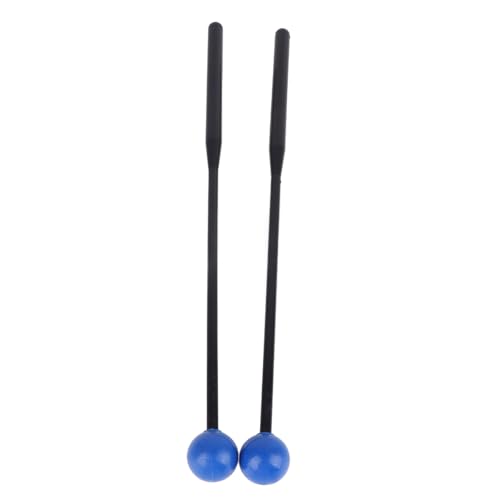 Marimba Mallets Marimba Mallets Xylophone Sticks, Duurzame Percussie Sticks Plastic Rod Percussie Sticks voor Glockenspiels Mallets (Black Rod Blue Head) 3