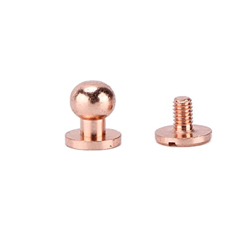 20 Sets/Pack, Rose Gold Monk Head Pacifier Schroef Rivet, Bag hardware accessoire Pacifier Rivet, Schroef Rivet sieraden (LST7X6mm)