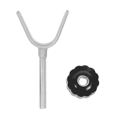 Zwart 2st trap leuning drukschroeven en adapters voor leuningen druk poort bout draadstaven voor huisdieren poort bout 4