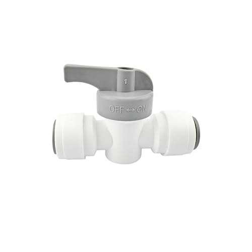 3/8" Quick Connect Ball Valve, RO Water Filter Fitting, Water Supply Pipe, Inline Sluit Bal Valve voor Koelkast Slang