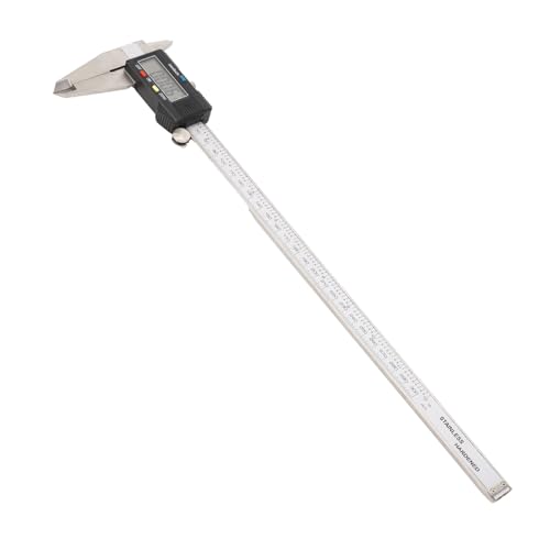 Digital Caliper 12 inch, 300 mm, gehard roestvrij staal, LCD-display, meetbereik 300 mm, voor nauwkeurige metingen van kleine machineonderdelen
