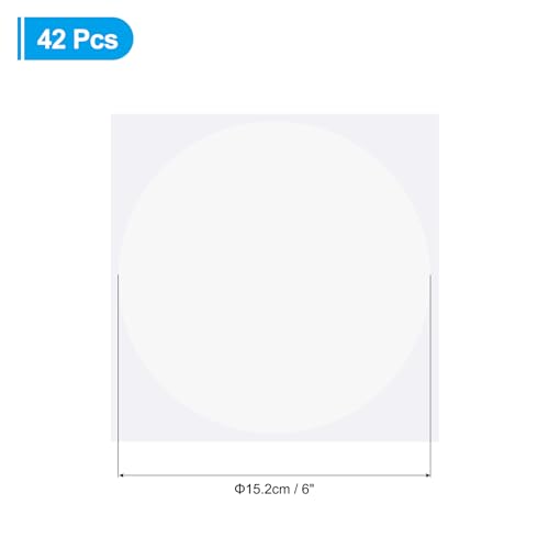 6 inch vloerstickers klaslokaal decor, 42 stuks zelfklevende stiften markers droog wissen cirkels voor elementaire kleuterschool eersteklas geleerden, wit