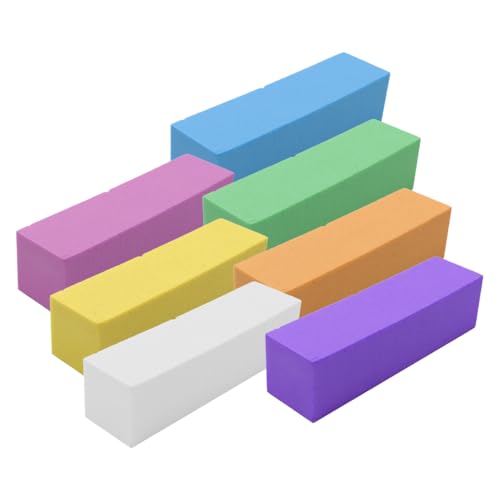High Foam Tofu blok schuren Polijsten Bar Four Sided Nail Buffer Sponge Nail File voor het polijsten en vormen Manicure Pedicure