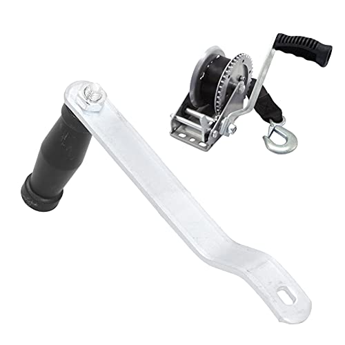 Aanhangwagen Winch, 8.1in Ergonomisch Winch Handle Crank Comfortabel Grip Vervanging Universeel voor Marine Boot Trailer Trail 3