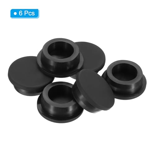 30mm Diameter Rubber Hole Plugs, 6st Siliconen Rubber Ronde Gat Stopper voor 29mm Gat, Zwart 3