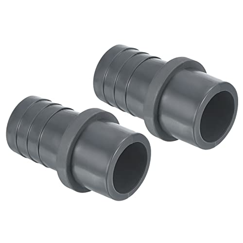 UPVC Reducer Pipe Fitting 32x30mm, 2 Pack Straight Koppelaar Connector, Grey