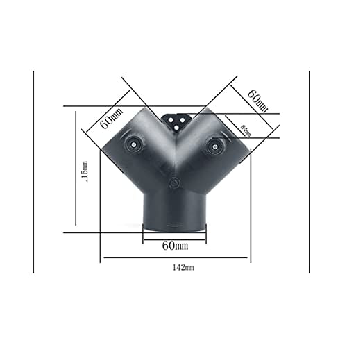 60 mm Type Y, Ventilatieduct, Uitlaat met ventiel, Diesel, Vloerverwarming, Accessoires, Air Outlet, Type T, Accessoires, Pipe Bend, Air Outlet, Vente voor Air Heater