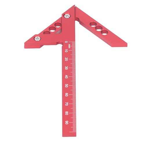 Centerline depreciator voor houtbewerking 45 graden hoekmarkering Metaal Midden Finder Aluminium Legering Midden Finder voor Houtbewerkingsmetingen